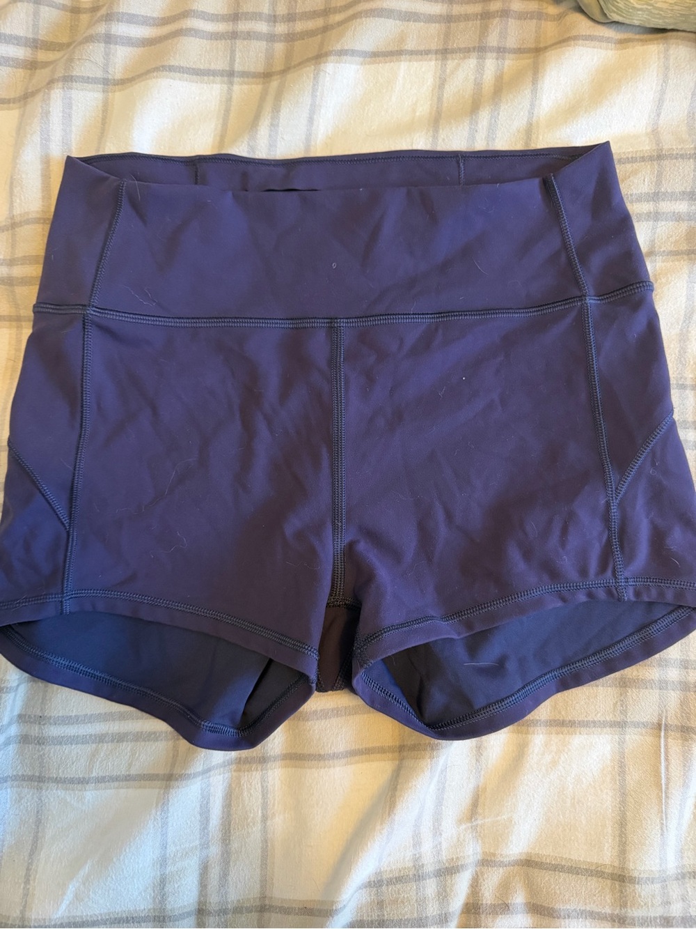 Women’s High-Waist Purple Athletic Shorts